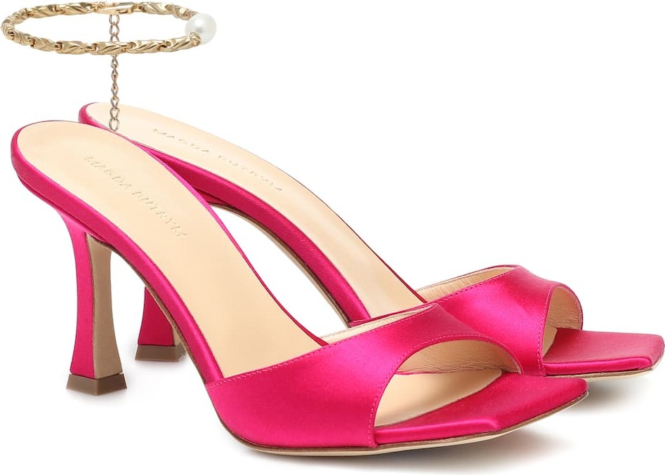 Magda Butrym Estonia embellished satin sandals