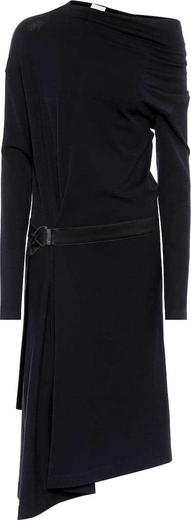 Brunello Cucinelli Belted wool dress