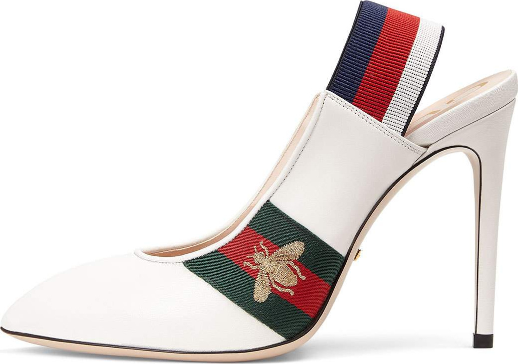 Gucci Sylvie Leather Slingback Pump