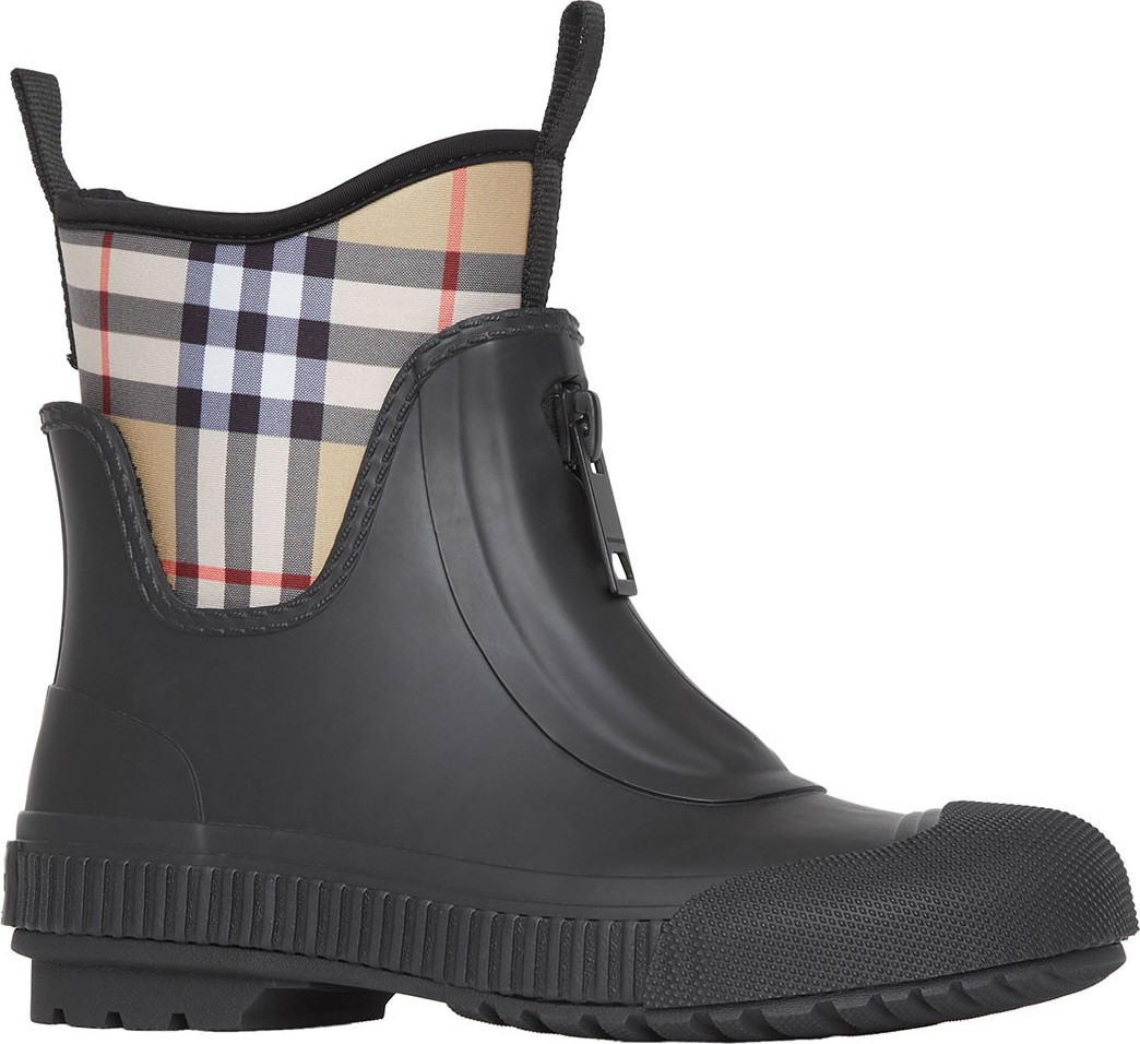 Burberry London England Flinton Check Rain Booties