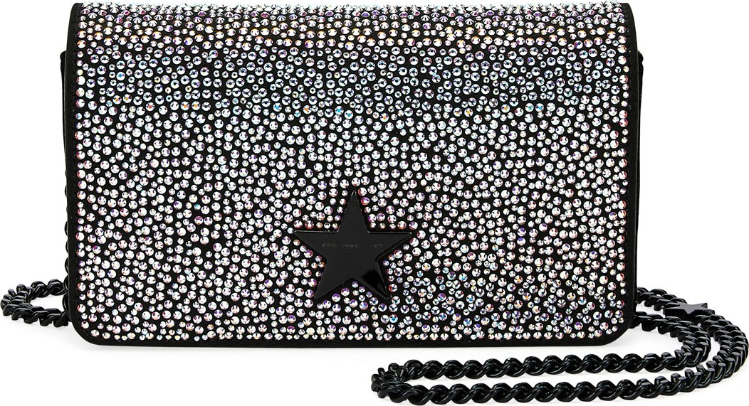Stella McCartney Mini Stella Star Rhinestone Shoulder Bag