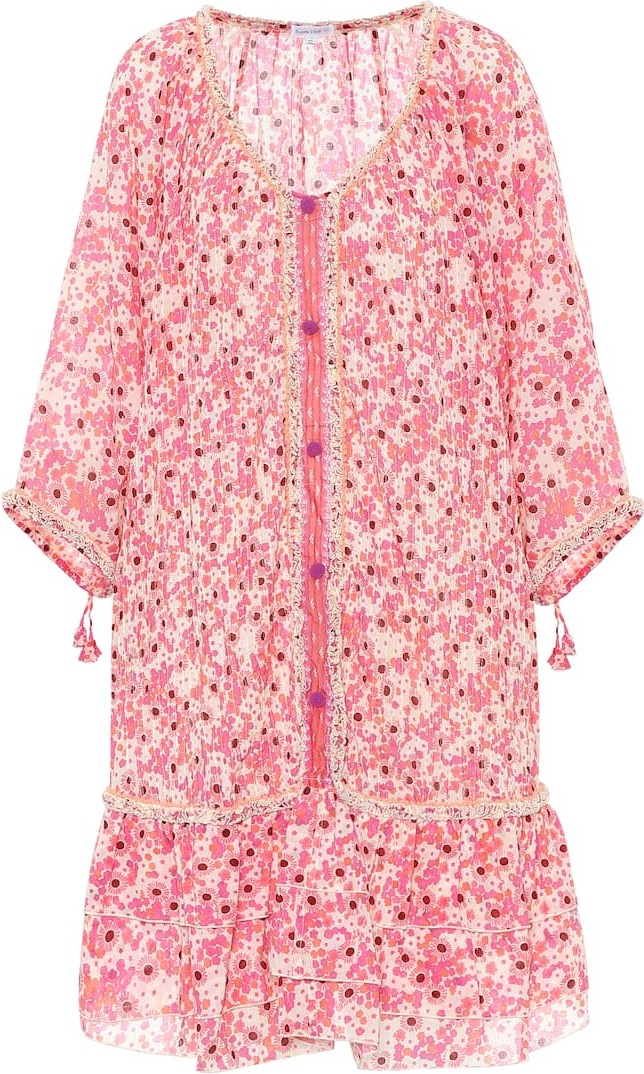 Poupette St Barth Floral cotton minidress