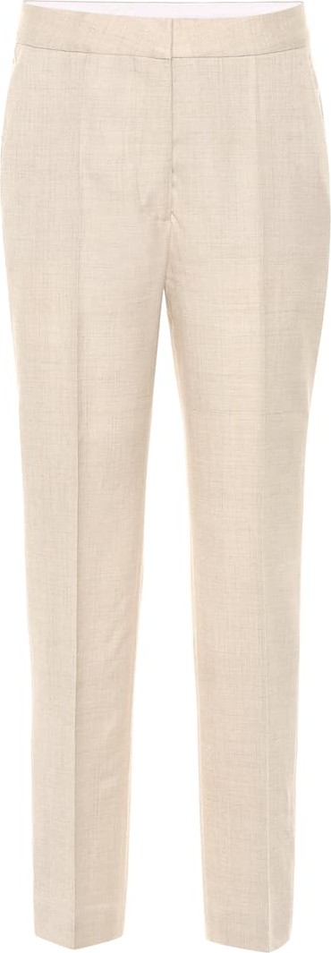 Stella McCartney Cropped linen-blend pants