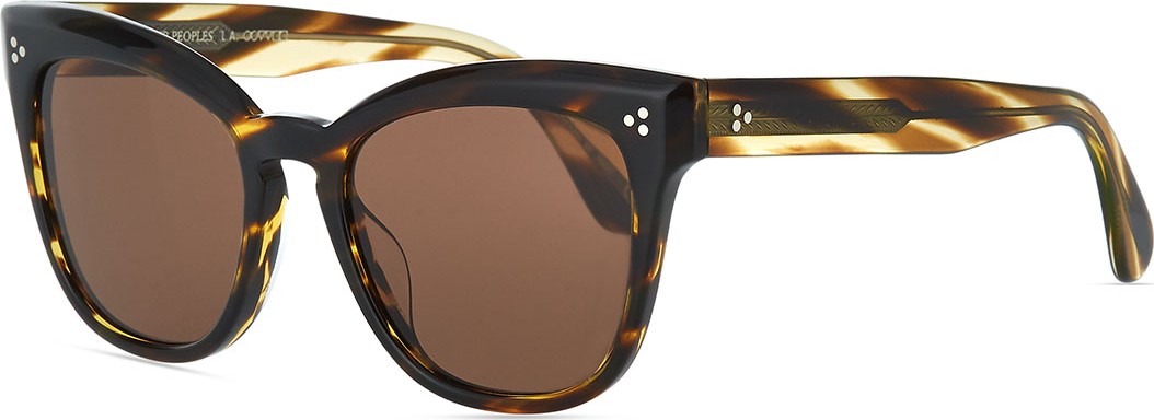 Oliver Peoples Marianela Rounded Acetate Butterfly Sunglasses