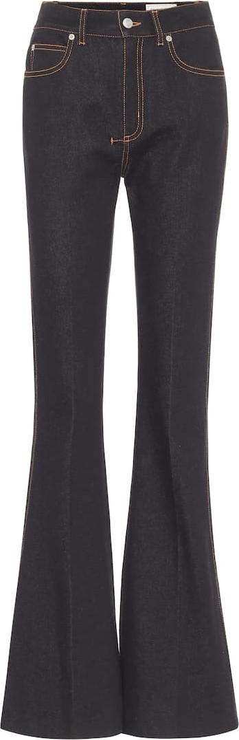 Alexander McQueen High-rise bootcut jeans