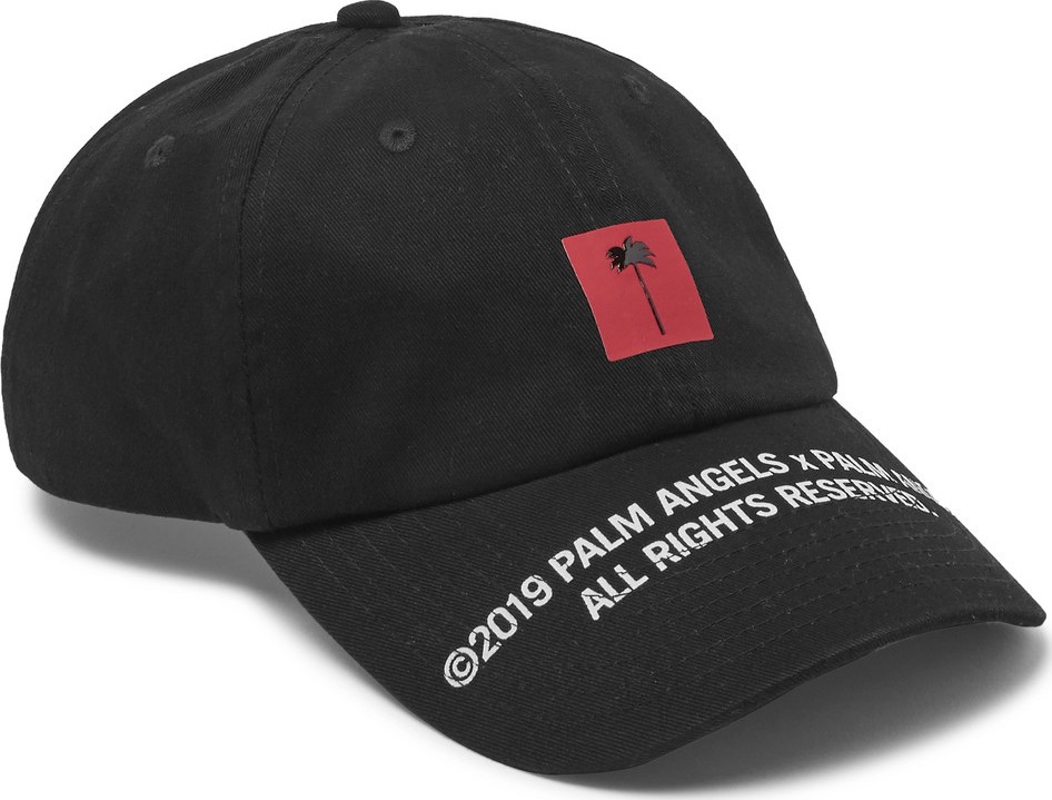 Palm Angels Logo-Print Cotton-Twill Baseball Cap