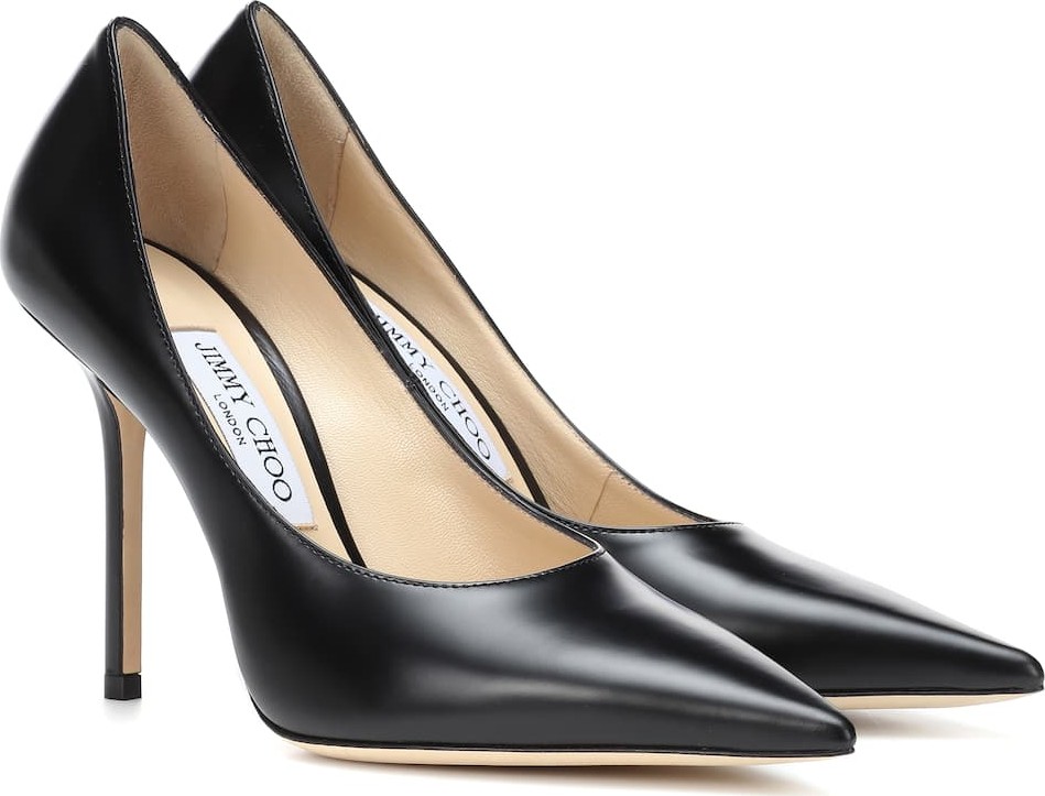Jimmy Choo Ava 100 leather pumps