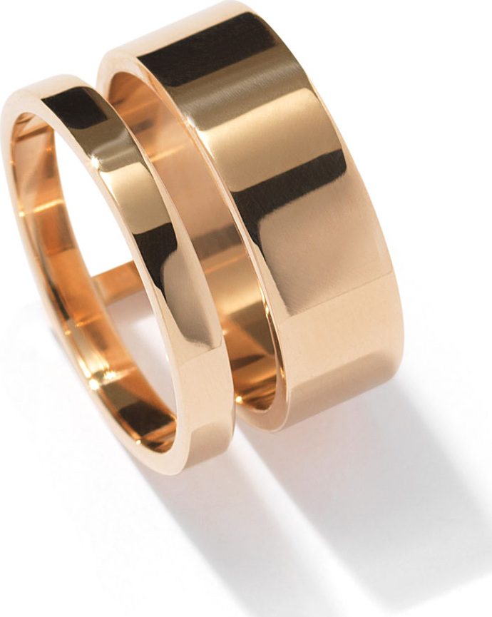 REPOSSI Berbère Two-Row Band Ring in 18K Gold