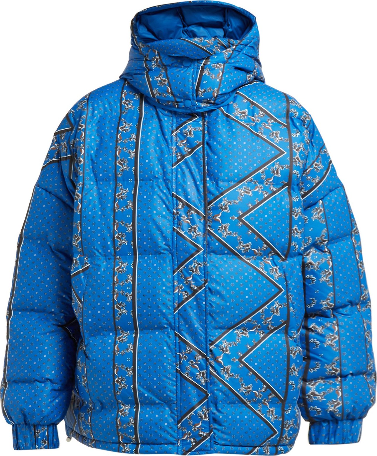 Ganni Foxworth bandana-print down-filled jacket