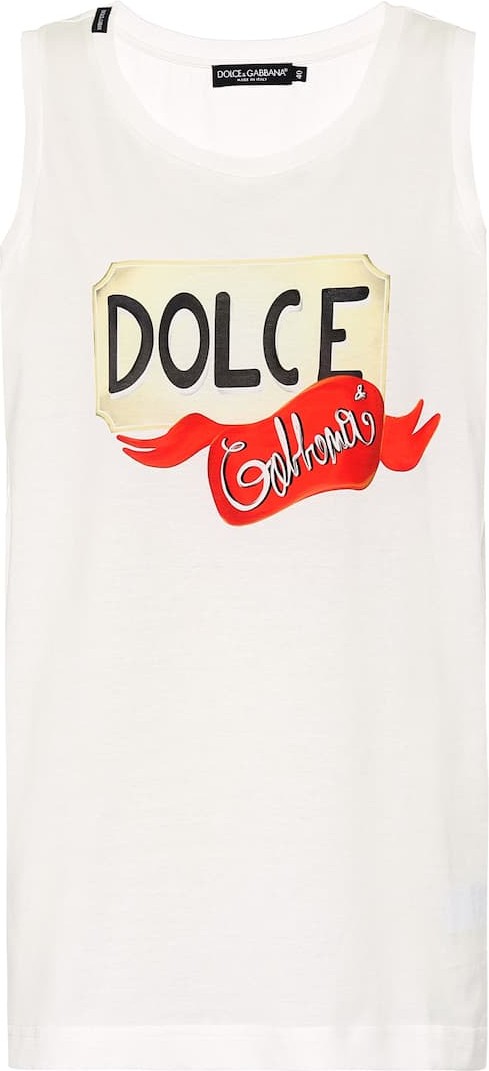 Dolce & Gabbana Logo cotton tank top