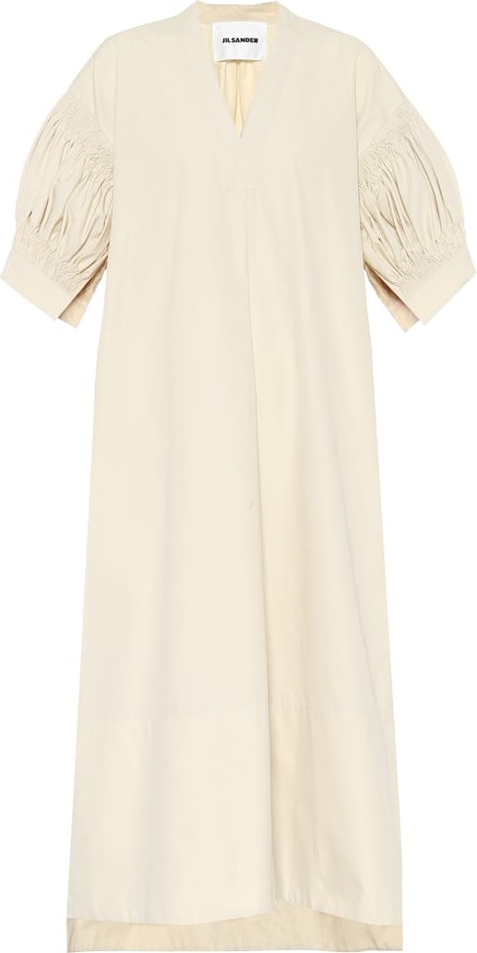 Jil Sander Cotton-poplin midi dress