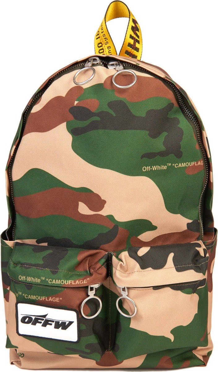 Off White camouflage backpack
