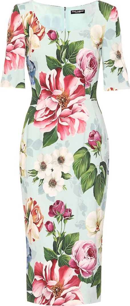 Dolce & Gabbana Floral cady midi dress