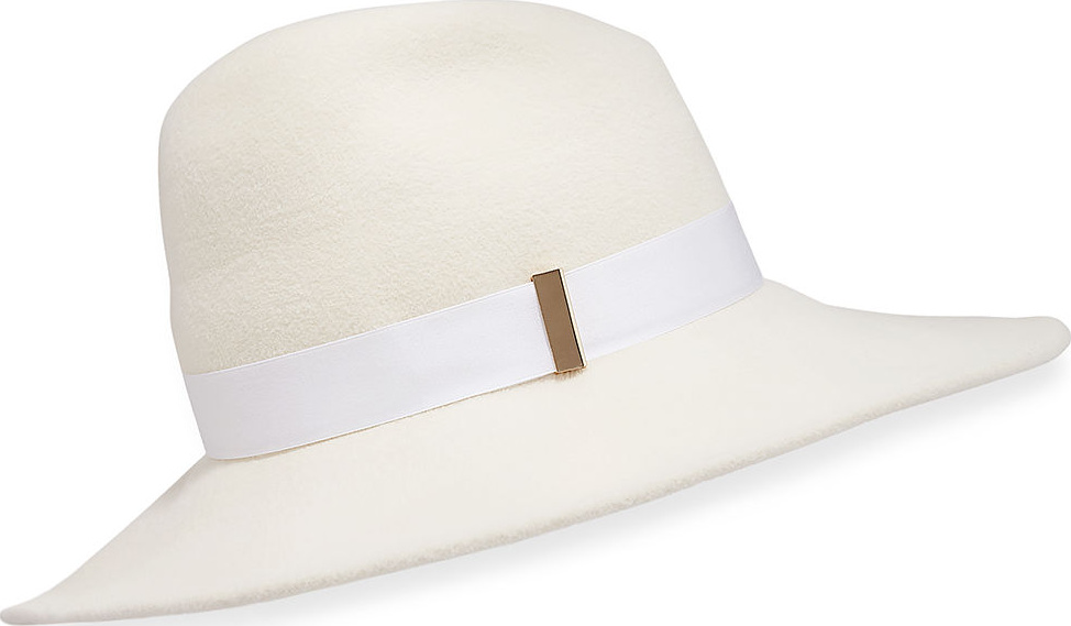 Gigi Burris Drake Wool Wide-Brim Fedora Hat