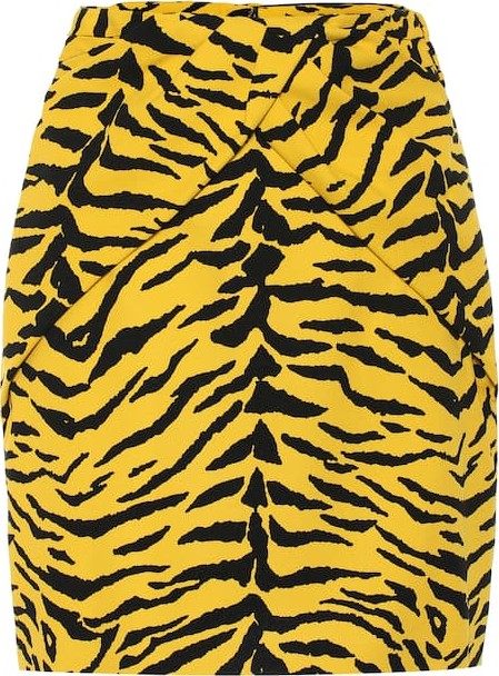 Saint Laurent Zebra-print miniskirt