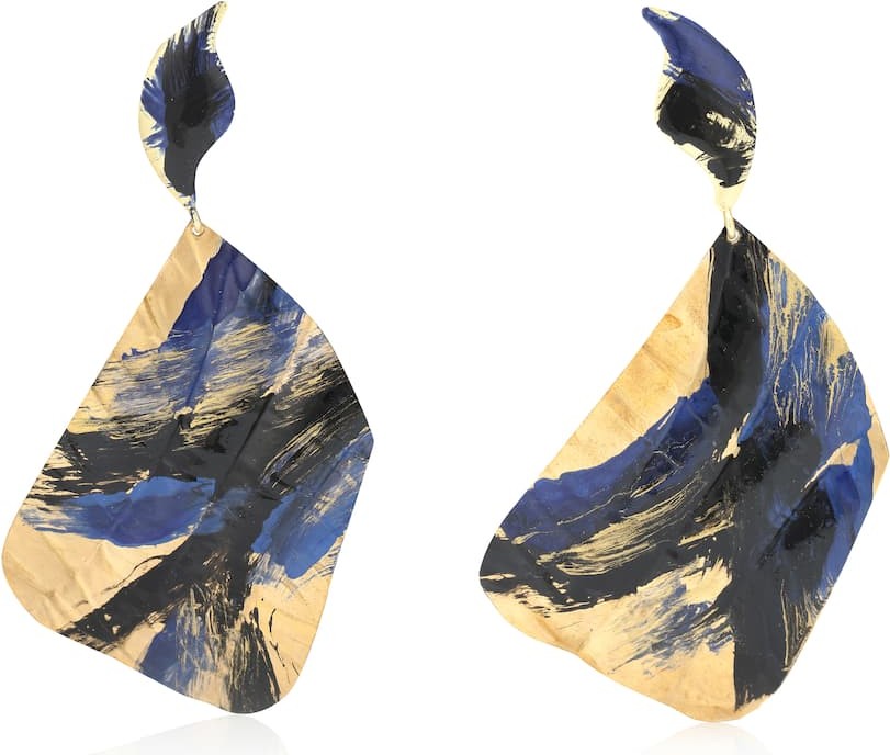 Peet Dullaert x Joshua Osborn Ciel 14kt gold plated earrings