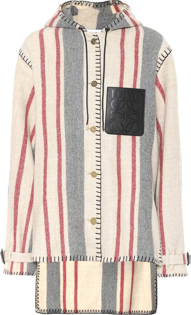 LOEWE Striped wool jacket