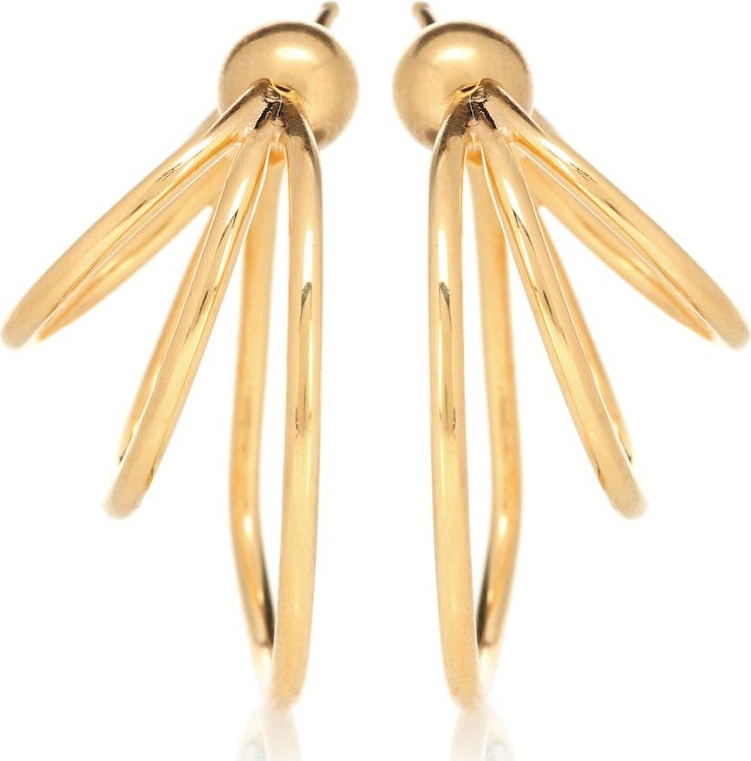 Sophie Buhai Triple Layered Hoop 18kt gold earrings