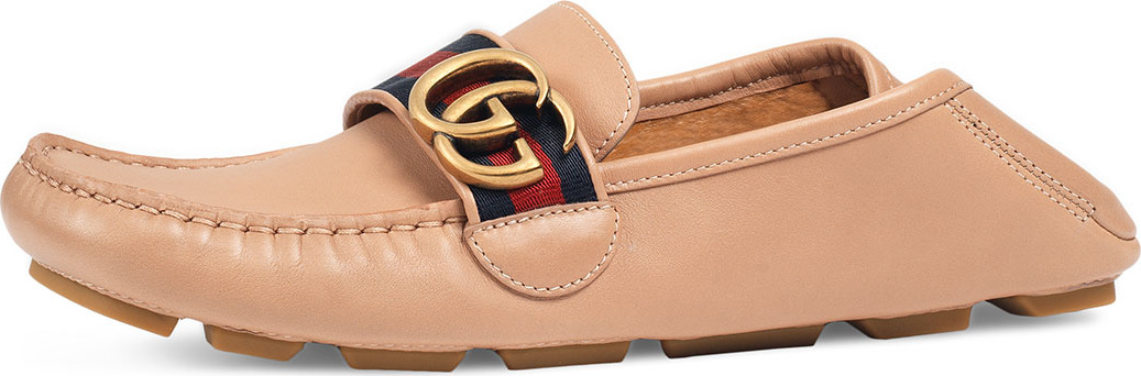 Gucci Noel Leather Web Loafer