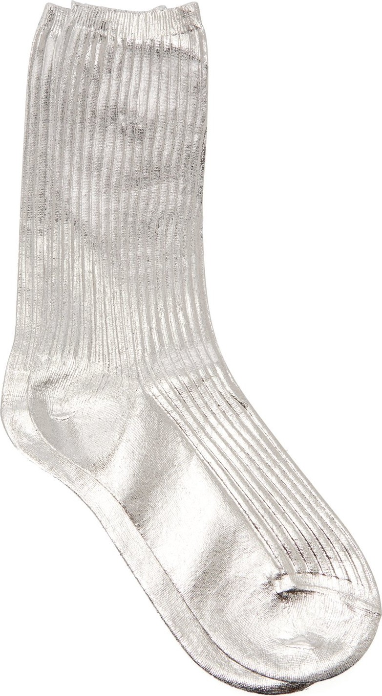 Acne Studios Metallic ribbed socks