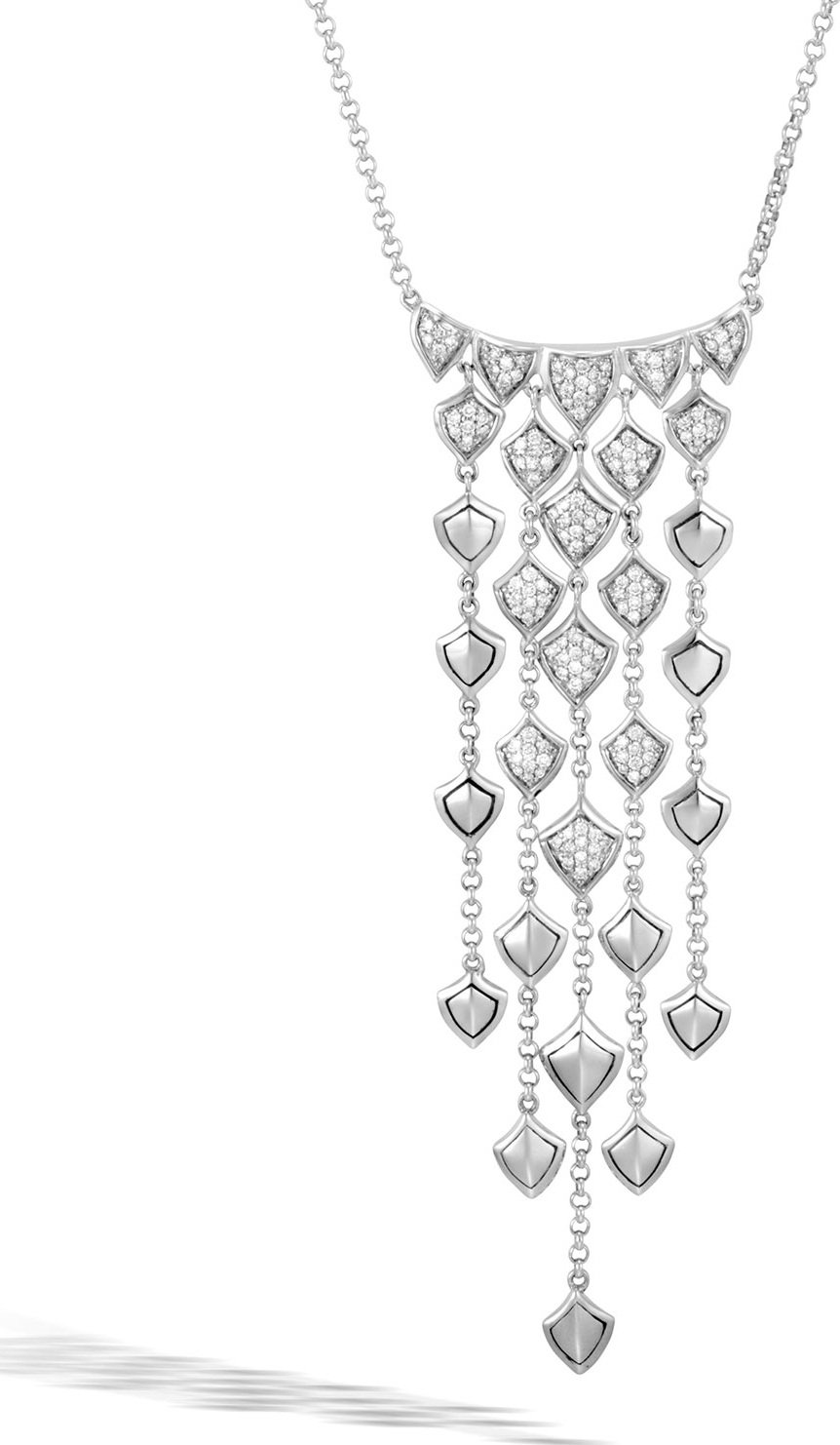 John Hardy Legends Naga Diamond Adjustable Bib Necklace
