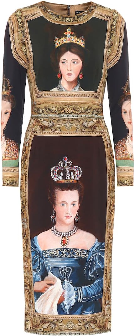 Dolce & Gabbana Printed midi dress