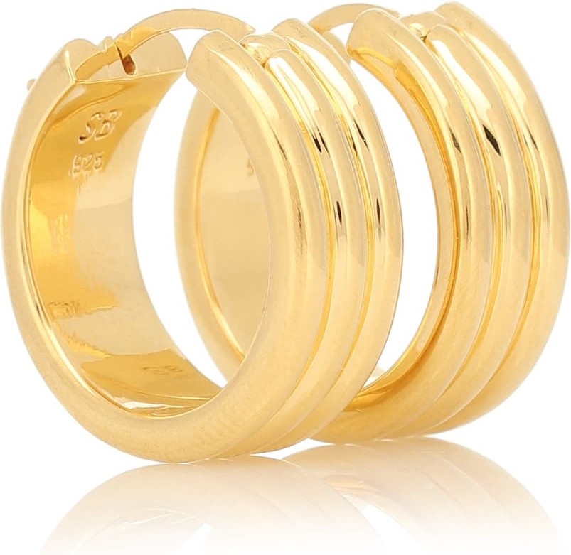 Sophie Buhai Large Three Sisters 18kt gold-vermeil earrings