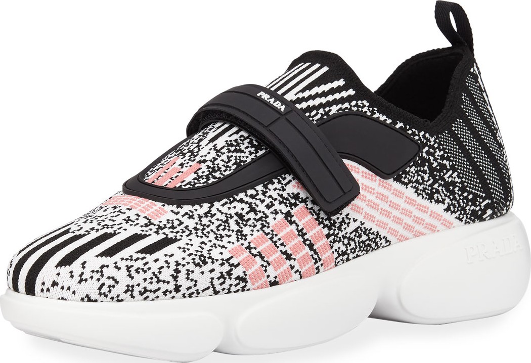 Prada Cloudbust Knit Logo Trainer Sneakers