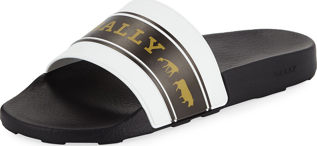 Bally Men's Ani 9 Rubber Pool Slide Sandals