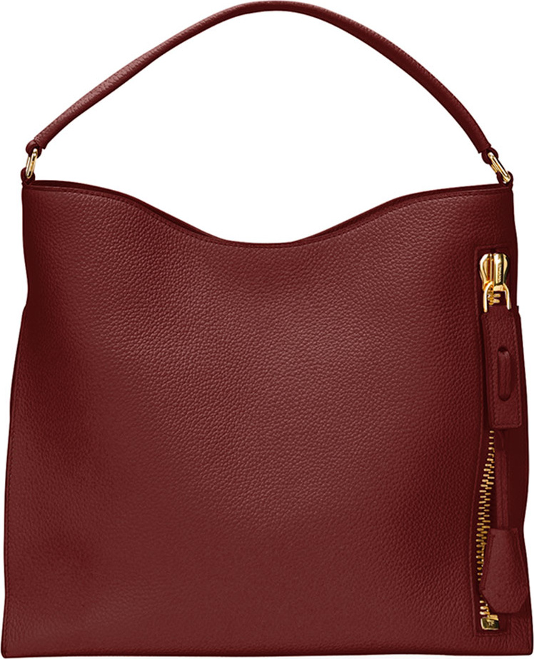 TOM FORD Alix Small Calfskin Hobo Bag