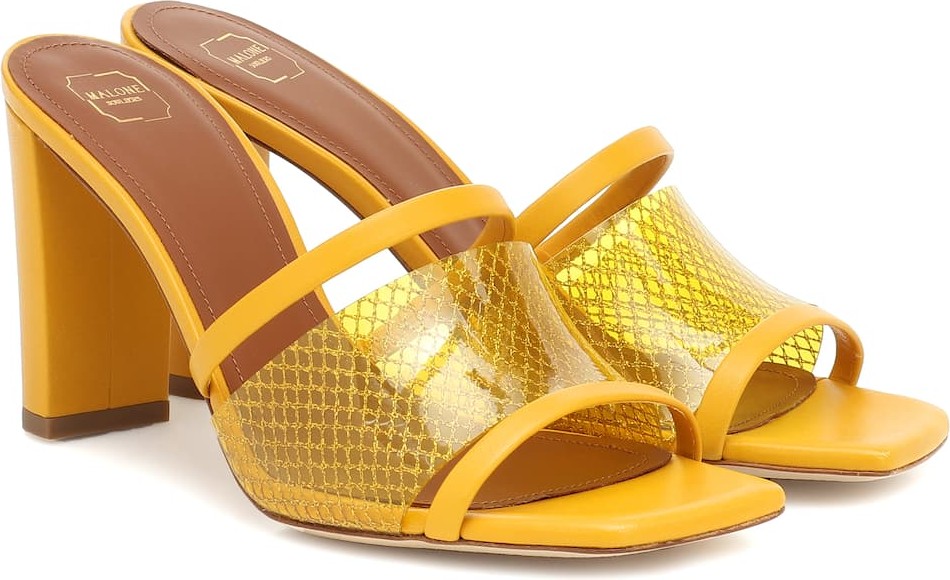 Malone Souliers Demi 70 PVC and leather sandals