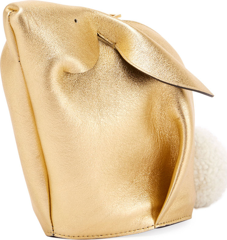 LOEWE Bunny Mini Metallic Crossbody Bag
