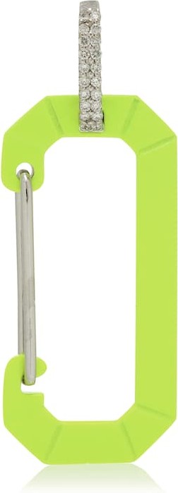 Eera Chiara Big 18kt gold single earring with diamonds