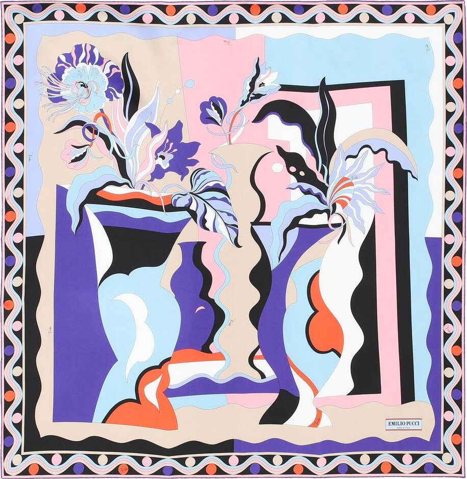 Emilio Pucci Printed silk scarf