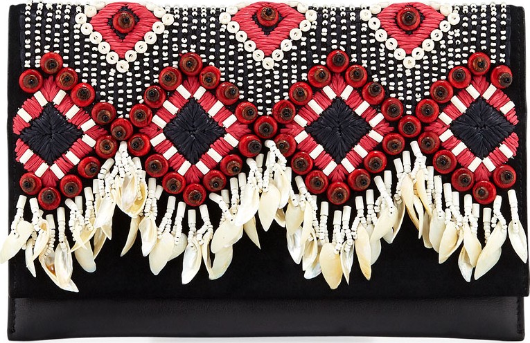 Tory Burch Brooke Embellished Clutch Bag