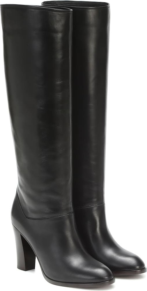Loro Piana Debbie 90 knee-high leather boots