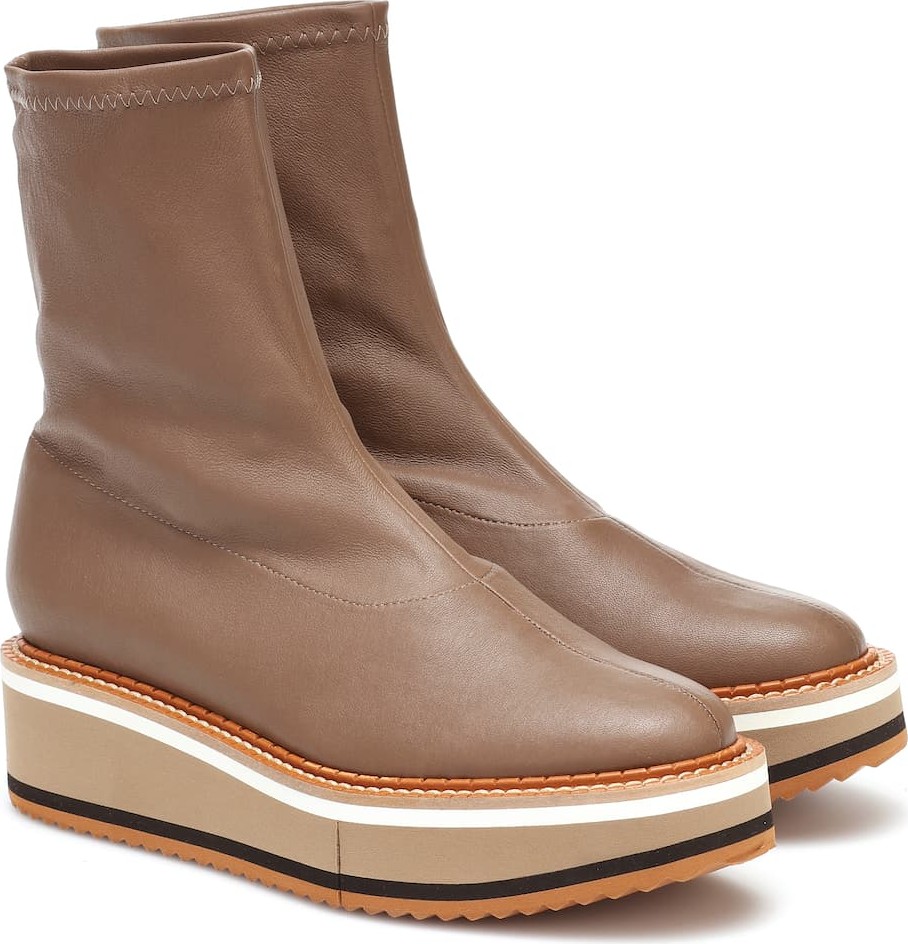 Robert Clergerie Exclusive to Mytheresa – Berta leather platform ankle boots