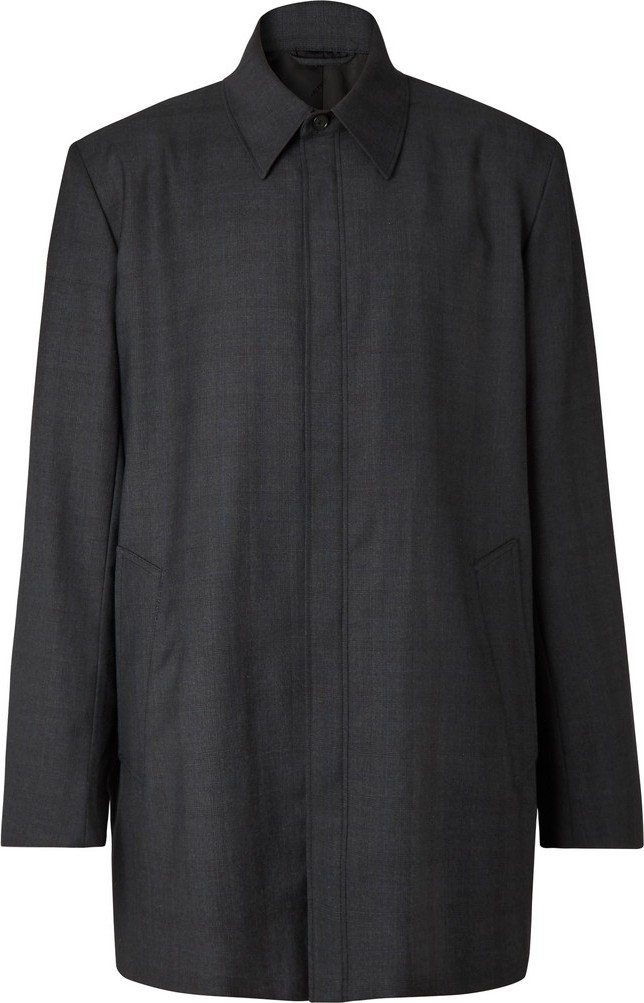 Balenciaga Oversized Prince of Wales Checked Virgin Wool Overshirt