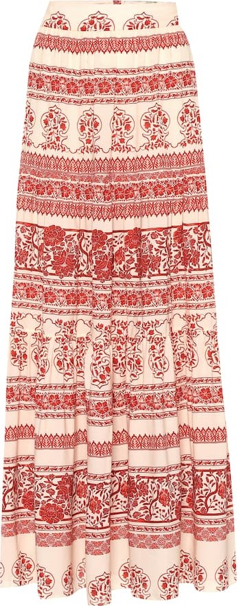 Johanna Ortiz Western Orientalism silk maxi skirt