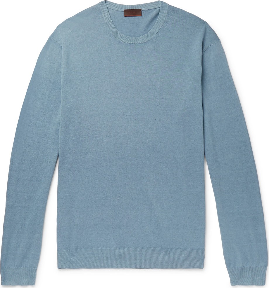 Altea Slim-Fit Linen and Cotton-Blend Sweater