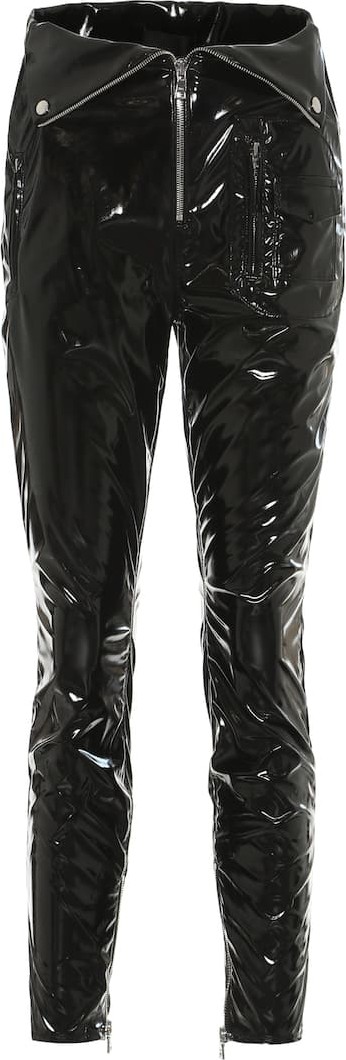 RtA Diavolina high-rise vinyl pants
