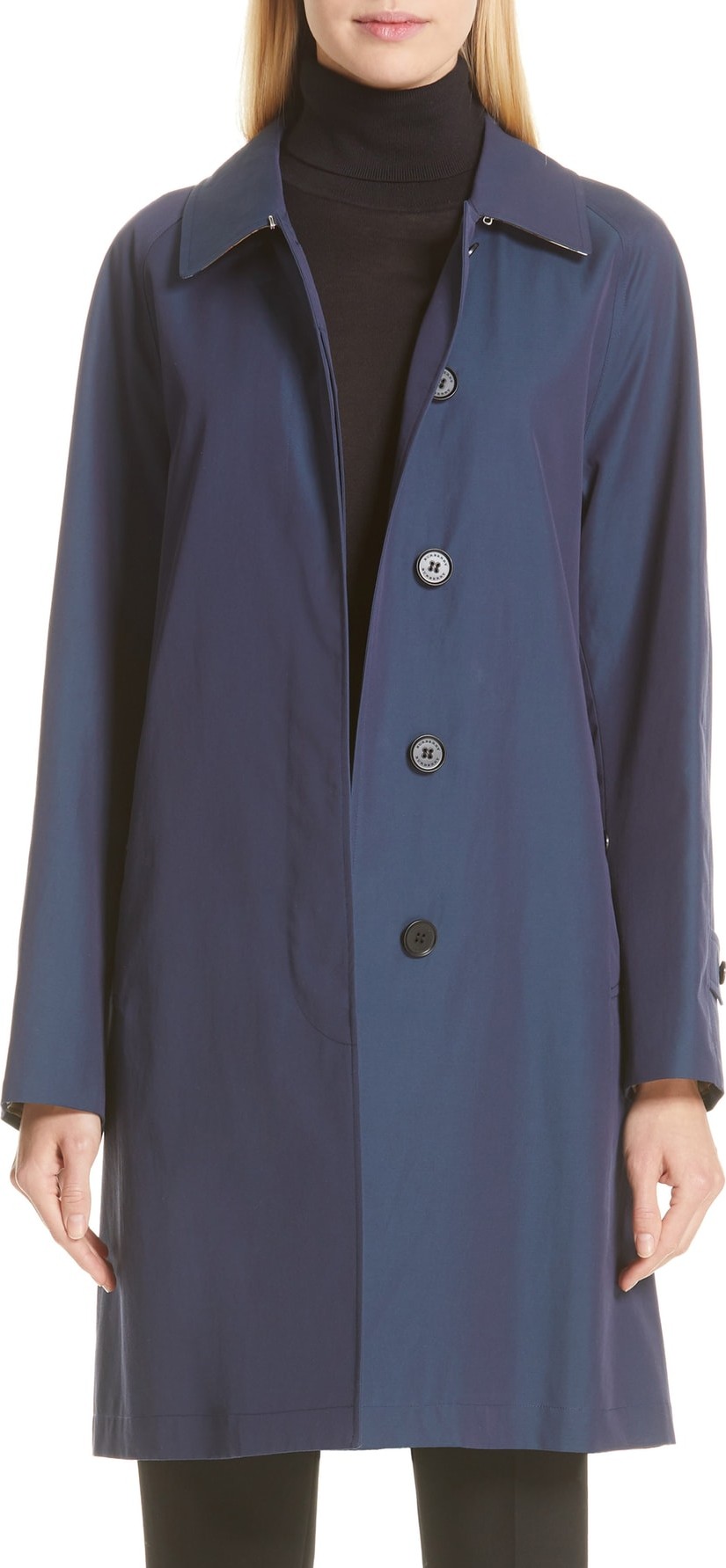 Burberry London England Camden Cotton Car Coat