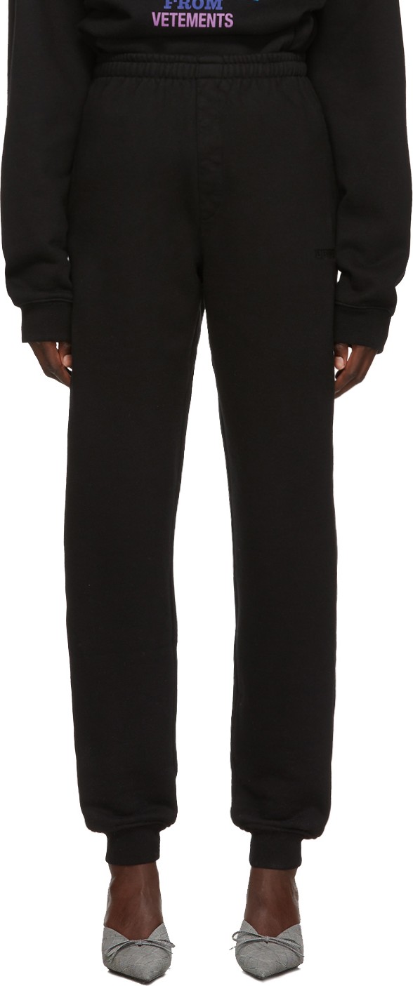 Vetements Black New Classic Lounge Pants