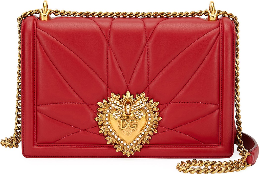 Dolce & Gabbana Devotion Medium Quilted Crossbody Bag