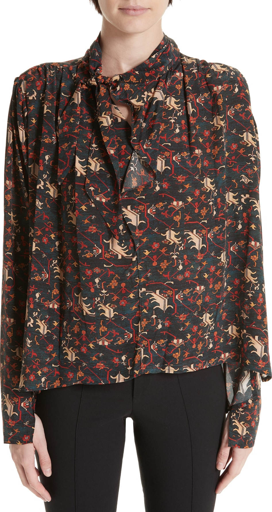 Isabel Marant Higi Print Woven Blouse