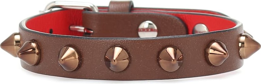 Christian Louboutin Loubilink studded leather bracelet