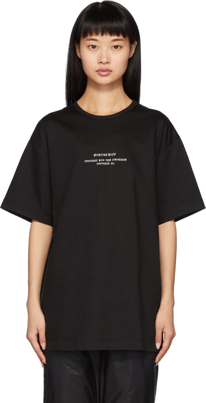 Juun.J Black Synthesize T-Shirt