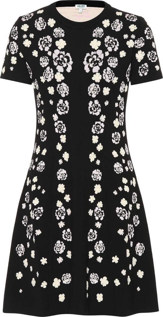 KENZO Cheongsam Flower jacquard dress