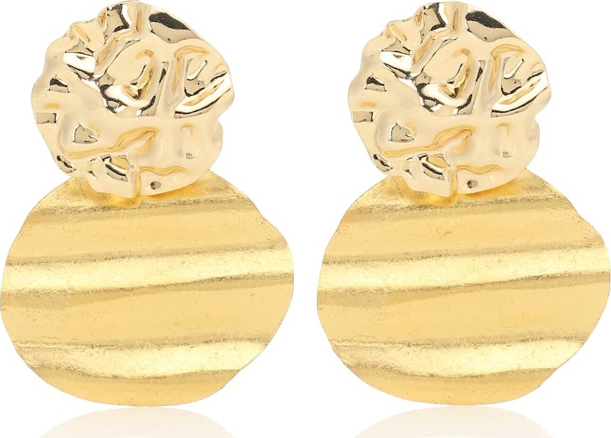 Peet Dullaert Lakos 14kt and 24kt gold-plated earrings