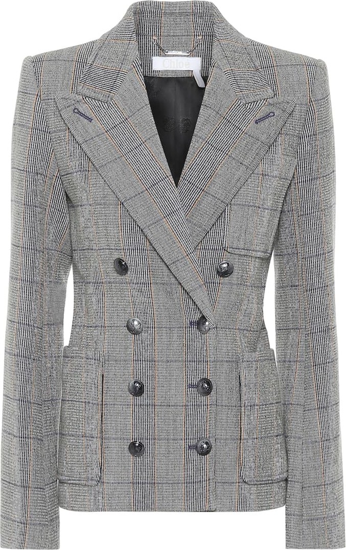 Chloe Checked wool blazer